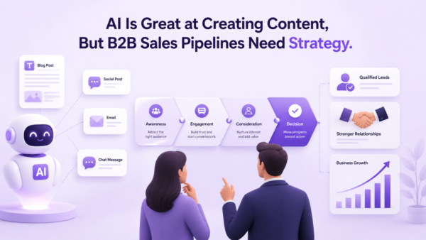 AI Is Great at Creating Content, But B2B Sales Pipelines Need Strategy